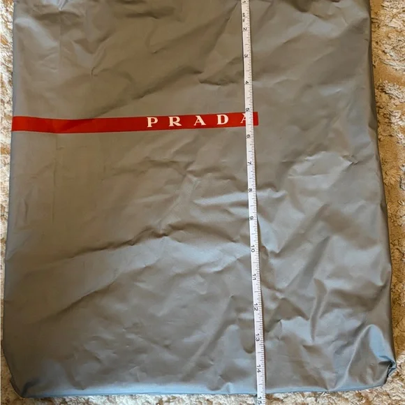 PRADA Gray Nylon Drawstring Dust Bag - Picture 2 of 3